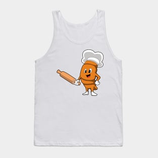 Bread as Cook with Rolling pin Tank Top